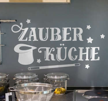 Zauberküche Text Wandaufkleber - TenStickers