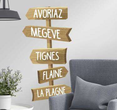 Stickers Monde Vers les montagnes - TenStickers