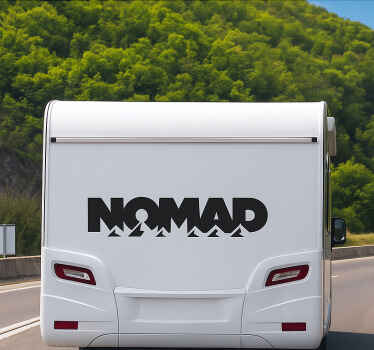 Autocollant camping car design nomade - TenStickers
