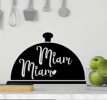 Sticker Maison cuisine miam miam - TenStickers