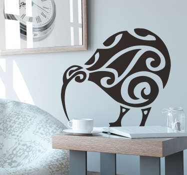 kiwi bird tattoo wall decal - TenStickers