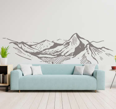 New Zealand Mountain Valley nature wall sticker - TenStickers