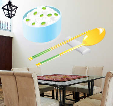 Rice Oriental Food Sticker - TenStickers