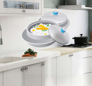 Sticker plat asiatique - TenStickers