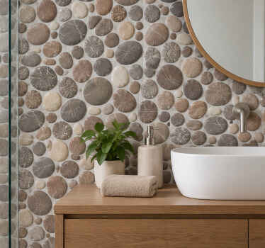 Tile sticker stone pattern - TenStickers