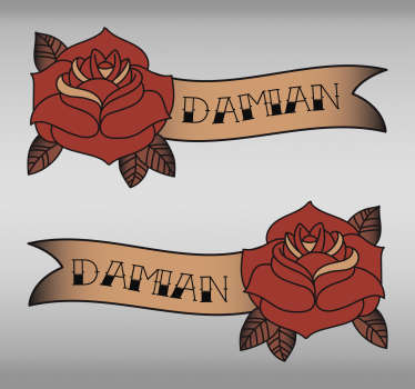 Dekorative blomster veggoverføringsbilde - Tenstickers