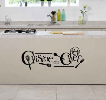 Kitchen wall sticker chef's kitchen - TenStickers