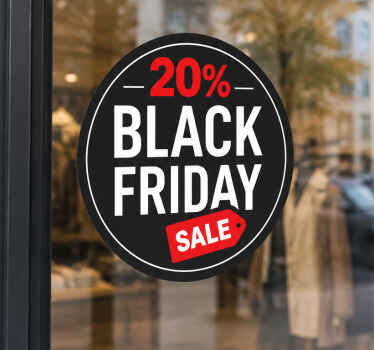 Wandtattoo black friday runder personalisierter rabatt - TenStickers