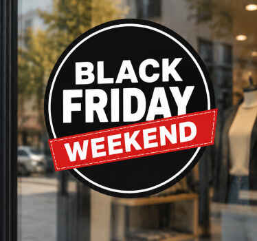 Wandtattoo black friday persönlicher rabattkreis - TenStickers