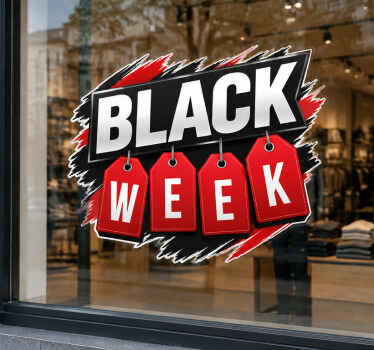 Wandtattoo black friday mehrere etiketten - TenStickers