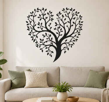 Sticker bloemenpatroon bomen - TenStickers