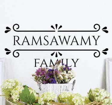 Sg姓氏首页文字墙贴 - TenStickers