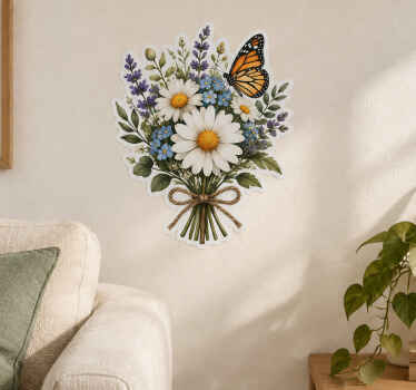 Sticker fleur nature décorative pour votre intérieur - TenStickers