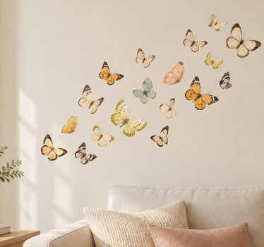Butterfly wall sticker insects decor - TenStickers