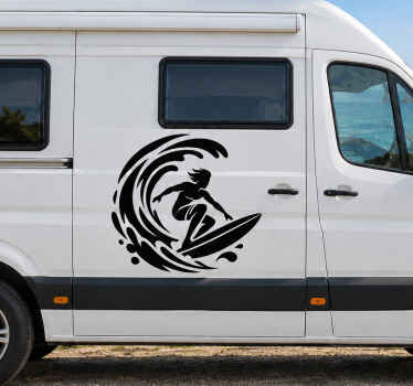 Pegatinas coche surf marinas - TenVinilo