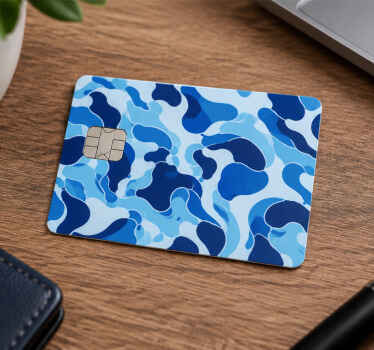 Blue fantasy credit card sticker - TenStickers