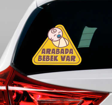 Etiket gemide üçgen bebek - TenStickers