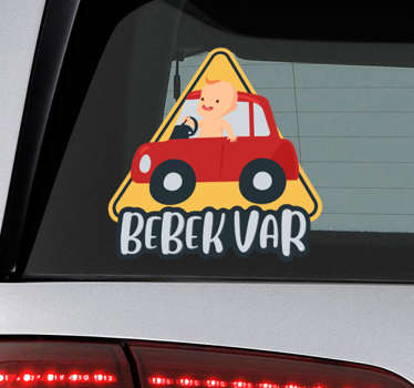 Bebek sürüş araba vynil sticker - TenStickers