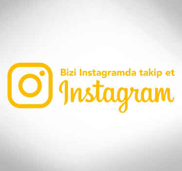 Instagram pencere etiketinde beni takip et - TenStickers