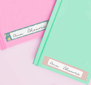 笔记本教育标签的漂亮标签 - TenStickers