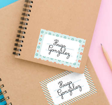 Personalised name stickers for kid - TenStickers