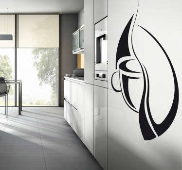 Sticker cuisine icône café - TenStickers