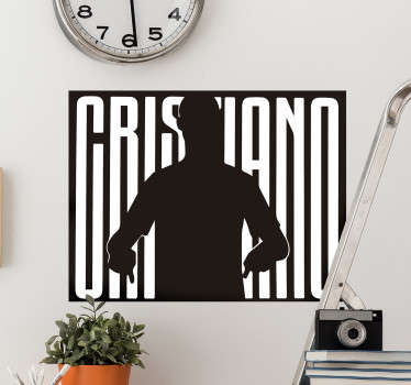 Celebrate the career of one of the greatest footballers of all time with this awesome Cristiano silhouette wall sticker. Worldwide delivery!