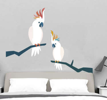 Cockatoo Animal Wall Sticker - TenStickers