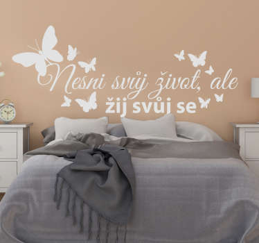 žít svůj vysněný text - TenStickers