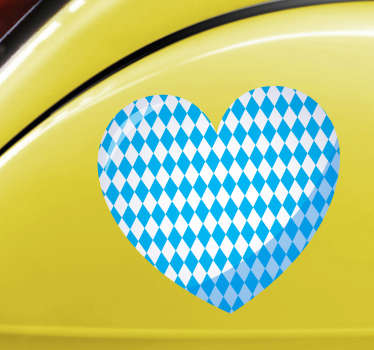 Bayerisches Herz Autosticker - TenStickers