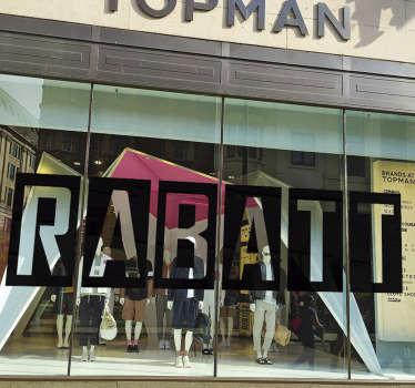 Salg klistremerke for butikkvindu - Tenstickers