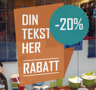 Personlig klistremerke med rabatt salg - Tenstickers