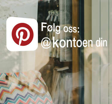 Følg med på pinterest med navneforespørsel - Tenstickers