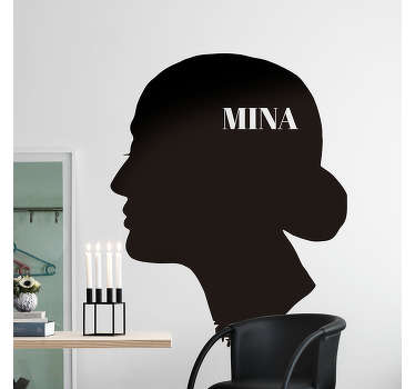 Adesivo murale sagoma Mina - TenStickers