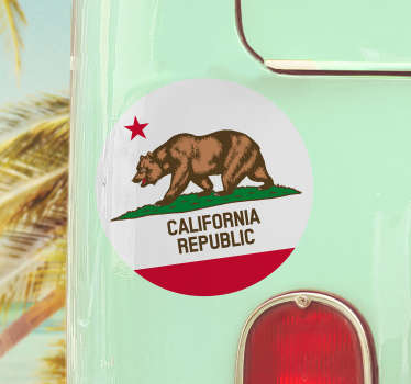California Flag Car Sticker - TenStickers