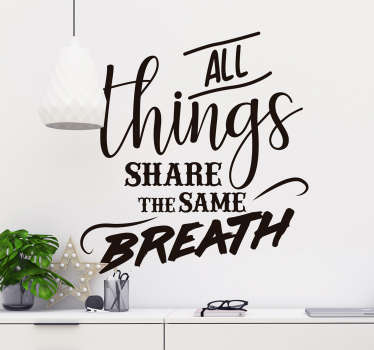 Environmental Quote Wall Sticker - TenStickers