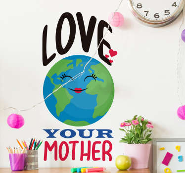 Climate Change Earth Wall Sticker - TenStickers