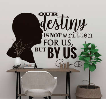 Our Destiny Obama Quote Sticker - TenStickers
