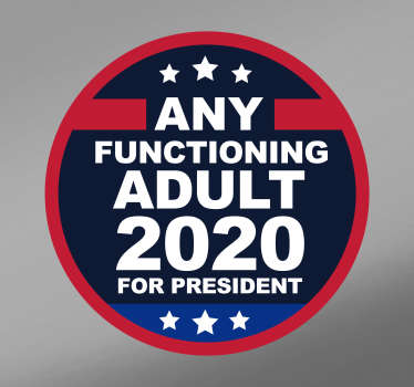 Any Functioning Adult Car Sticker - TenStickers