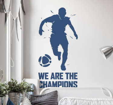 football champions wall sticker - TenStickers