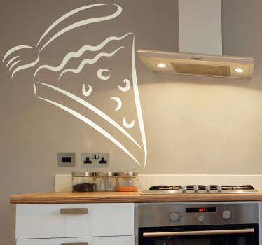 Vinilo decorativo pastel y tenedor - TenVinilo