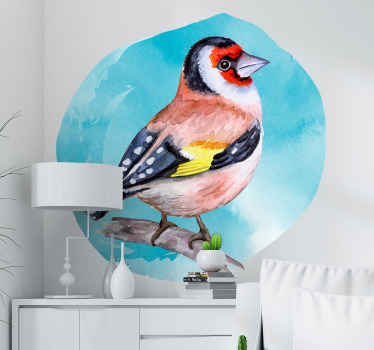 Vibrant Watercolor Bird bird wall sticker - TenStickers