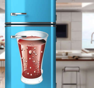 Vinilo decorativo refresco de cola - TenVinilo