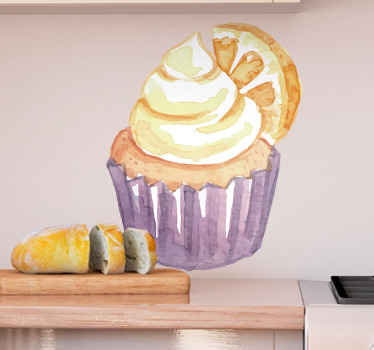 Vinilo gastronomía delicias de cupcakes de limón - TenVinilo