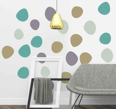 Abstract Color Patterns geometric wall sticker - TenStickers