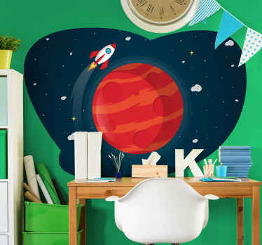 Vinilo espacio aventura en el universo del cohete - TenVinilo