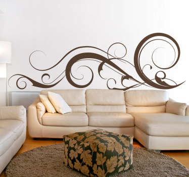 Swirly lyöntejä seinä tarra - Tenstickers