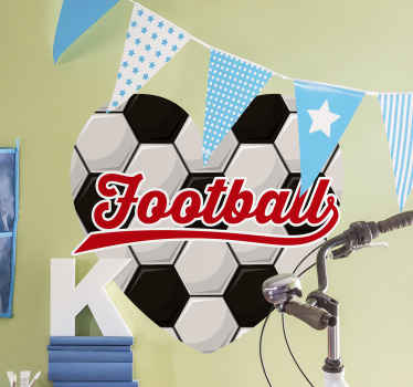 I love football football wall sticker - TenStickers