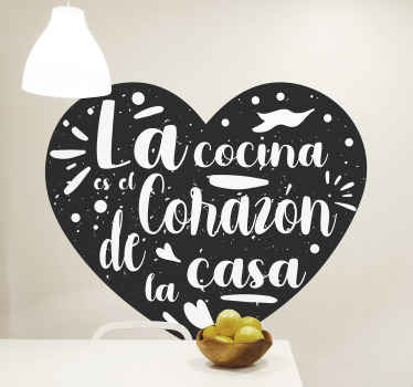Vinilo cocina es el corazón de la casa - TenVinilo