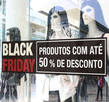 Autocolantes Promoções Black Friday Descontos - TenStickers